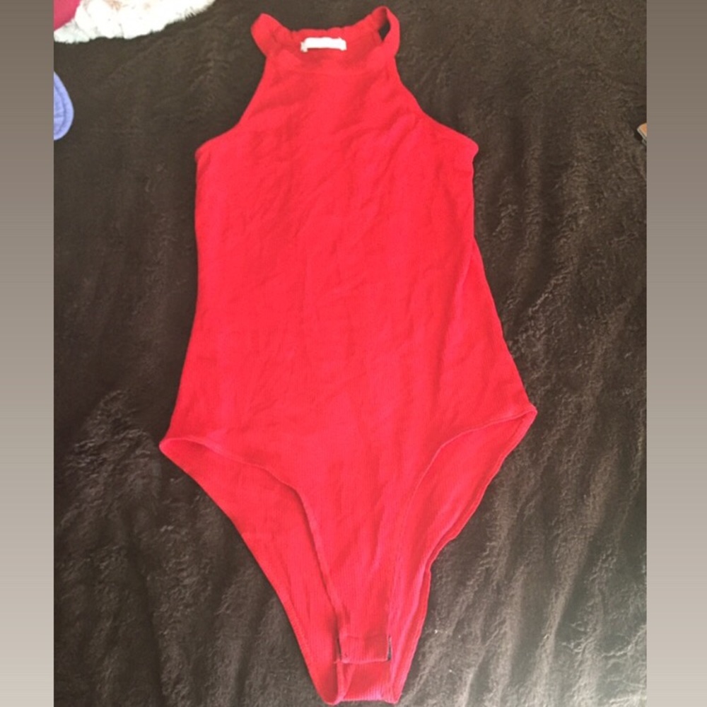 Red body suit